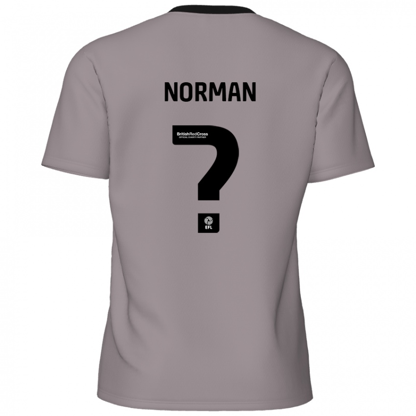 Niño Camiseta Freddie Norman #0 Gris 2ª Equipación 2024/25 La Camisa Chile