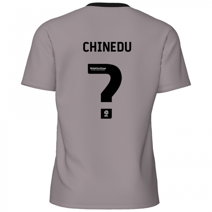 Niño Camiseta Phillip Chinedu #0 Gris 2ª Equipación 2024/25 La Camisa Chile