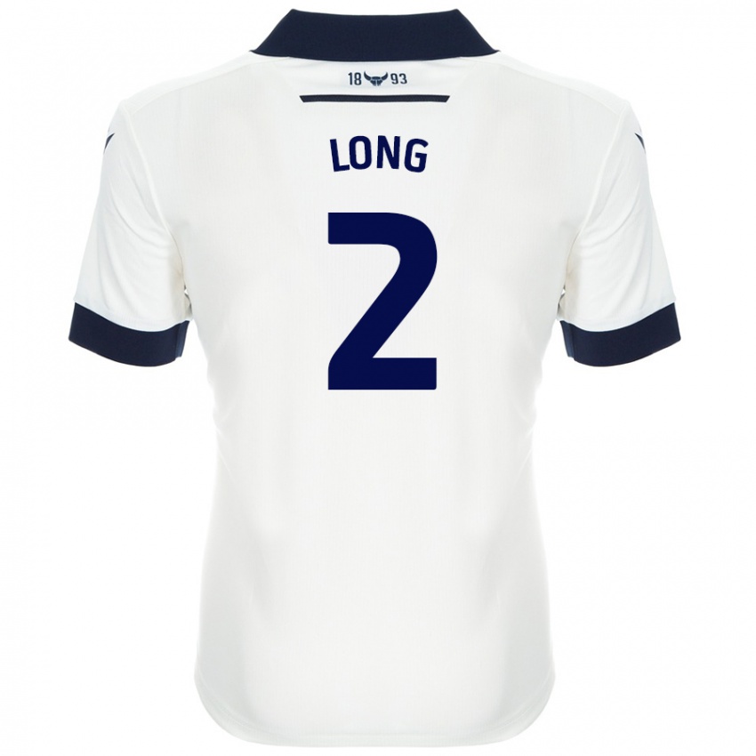 Niño Camiseta Sam Long #2 Blanco Azul Marino 2ª Equipación 2024/25 La Camisa Chile