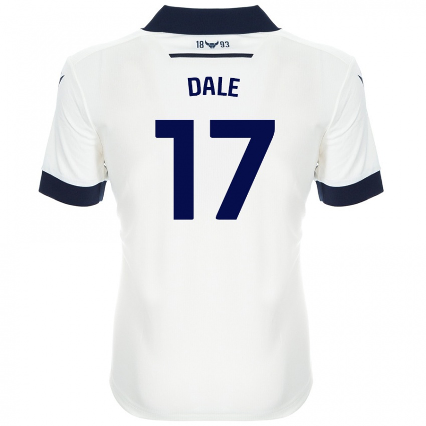 Niño Camiseta Owen Dale #17 Blanco Azul Marino 2ª Equipación 2024/25 La Camisa Chile