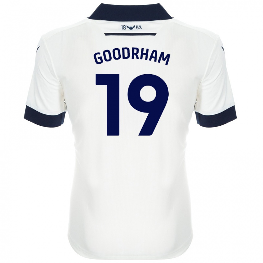 Niño Camiseta Tyler Goodrham #19 Blanco Azul Marino 2ª Equipación 2024/25 La Camisa Chile