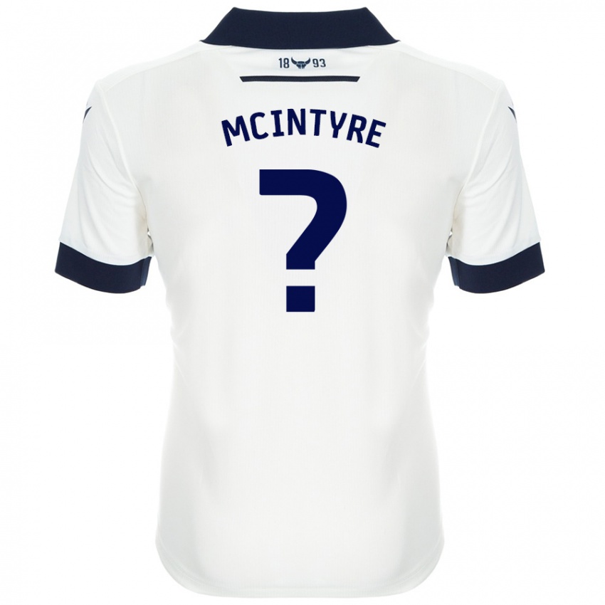 Niño Camiseta Richard Mcintyre #0 Blanco Azul Marino 2ª Equipación 2024/25 La Camisa Chile