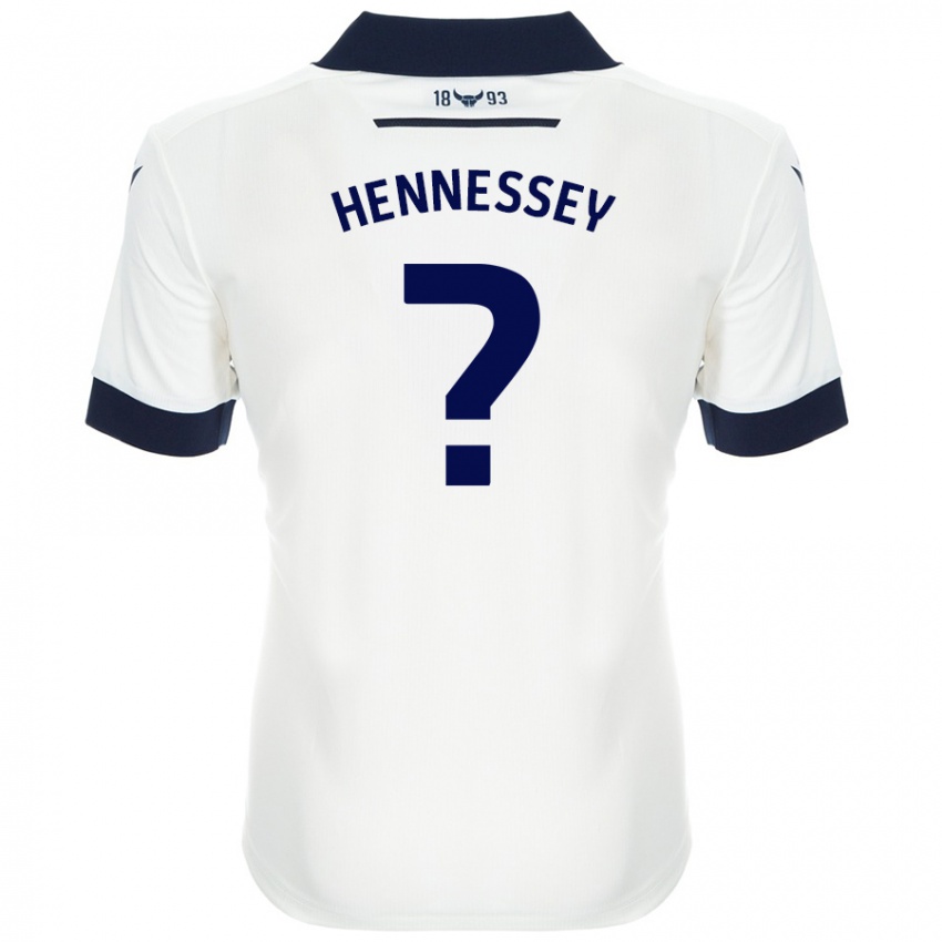 Niño Camiseta Laura Hennessey #0 Blanco Azul Marino 2ª Equipación 2024/25 La Camisa Chile