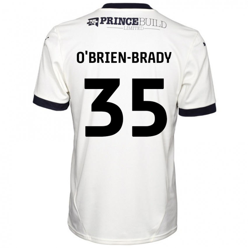 Niño Camiseta Donay O'brien-Brady #35 Blanquecino Negro 2ª Equipación 2024/25 La Camisa Chile