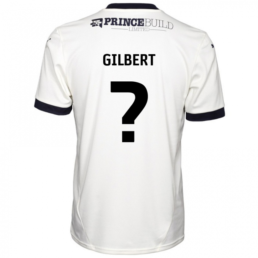 Niño Camiseta Luke Gilbert #0 Blanquecino Negro 2ª Equipación 2024/25 La Camisa Chile