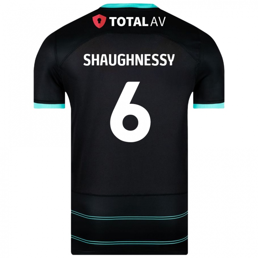 Niño Camiseta Conor Shaughnessy #6 Negro 2ª Equipación 2024/25 La Camisa Chile