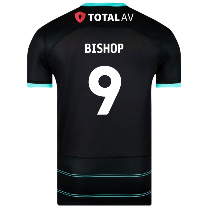 Niño Camiseta Colby Bishop #9 Negro 2ª Equipación 2024/25 La Camisa Chile