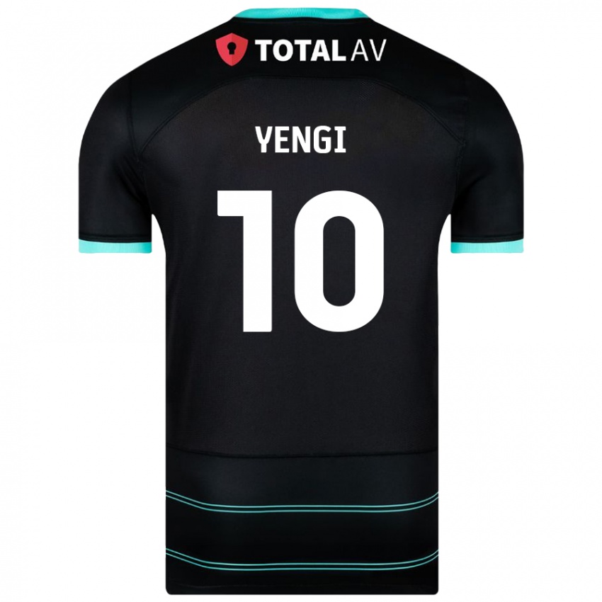 Niño Camiseta Kusini Yengi #10 Negro 2ª Equipación 2024/25 La Camisa Chile