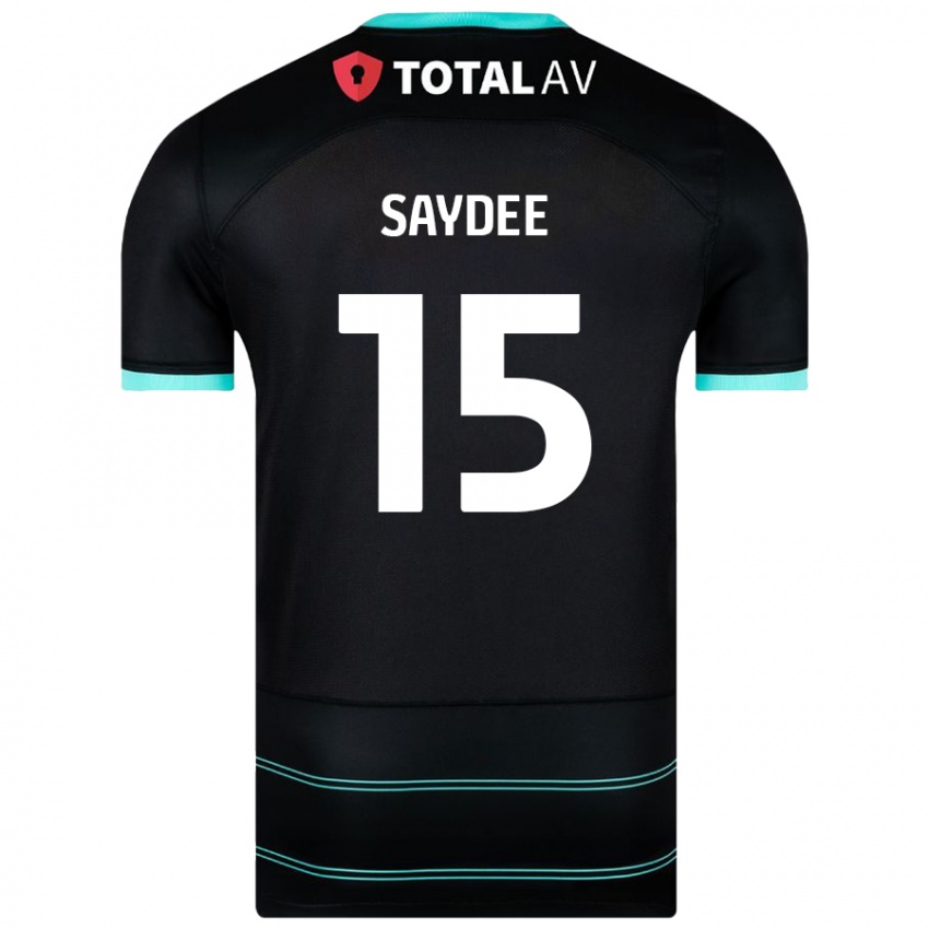 Niño Camiseta Christian Saydee #15 Negro 2ª Equipación 2024/25 La Camisa Chile