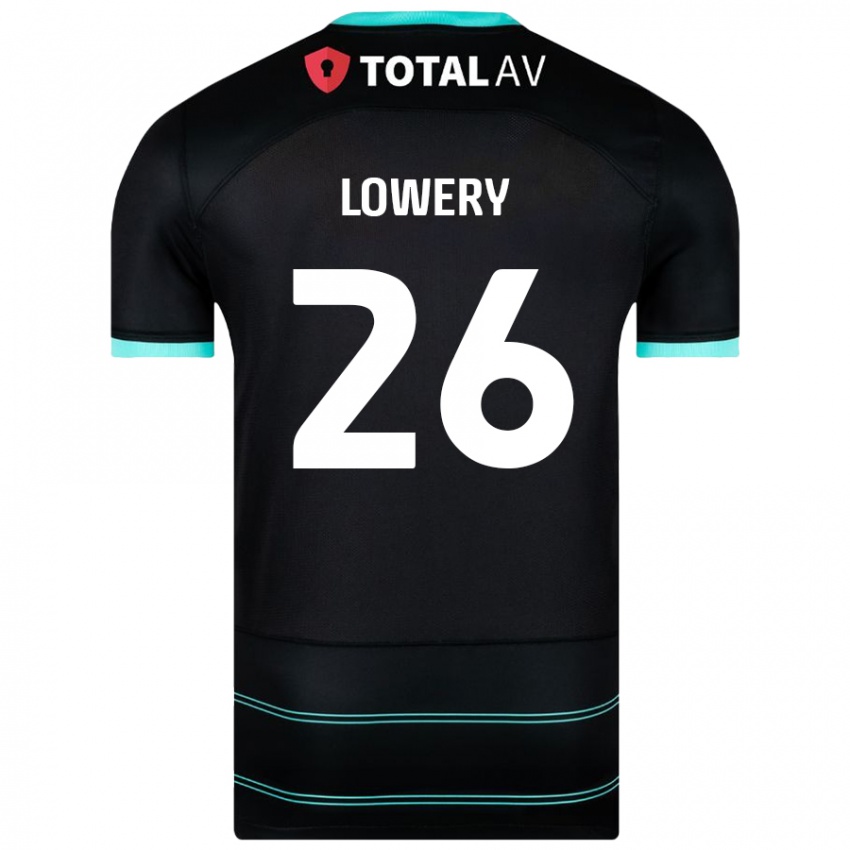 Niño Camiseta Tom Lowery #26 Negro 2ª Equipación 2024/25 La Camisa Chile