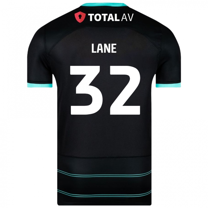 Niño Camiseta Paddy Lane #32 Negro 2ª Equipación 2024/25 La Camisa Chile