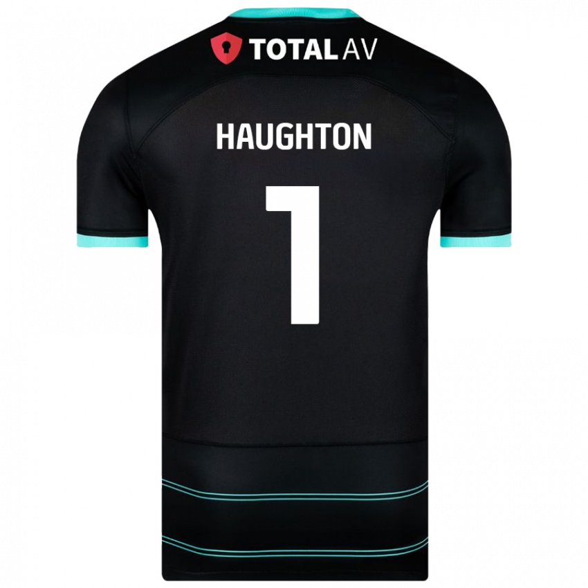 Niño Camiseta Hannah Haughton #1 Negro 2ª Equipación 2024/25 La Camisa Chile