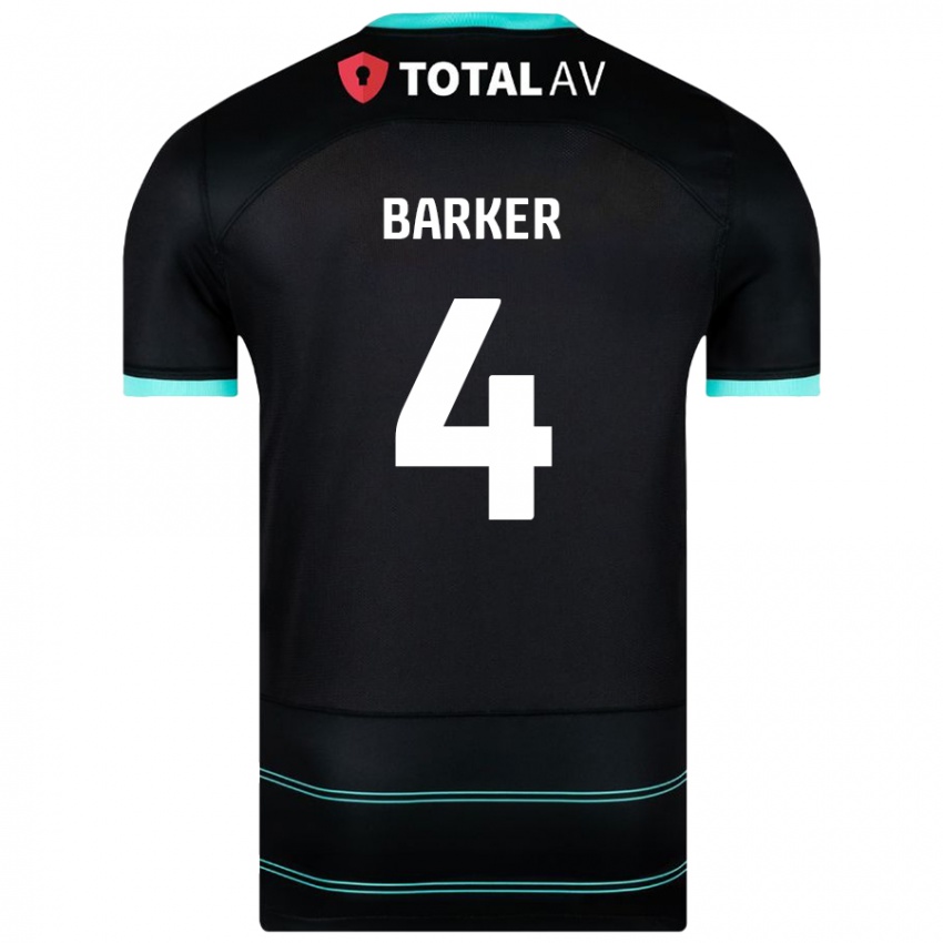 Niño Camiseta Sophie Barker #4 Negro 2ª Equipación 2024/25 La Camisa Chile