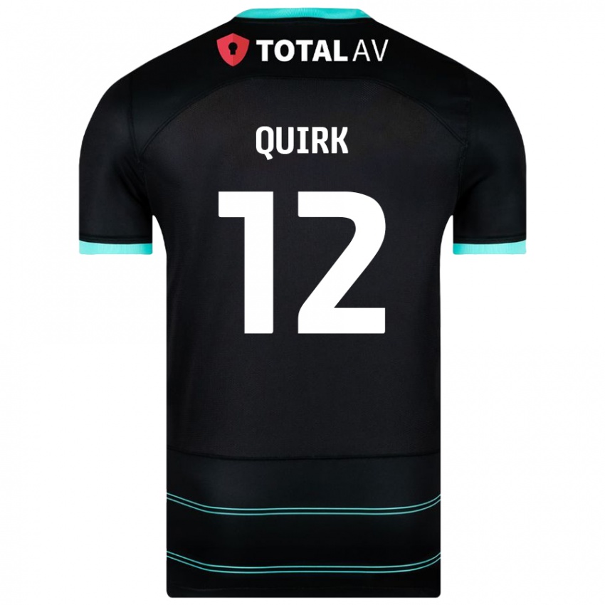 Niño Camiseta Sophie Quirk #12 Negro 2ª Equipación 2024/25 La Camisa Chile