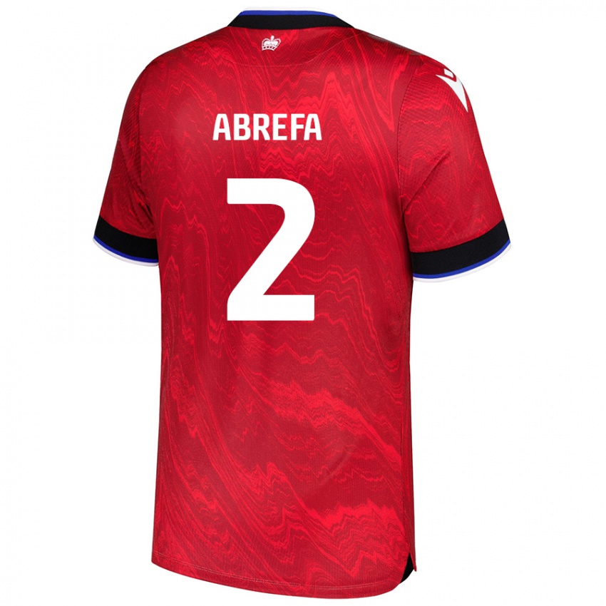 Niño Camiseta Kelvin Abrefa #2 Rojo Negro 2ª Equipación 2024/25 La Camisa Chile