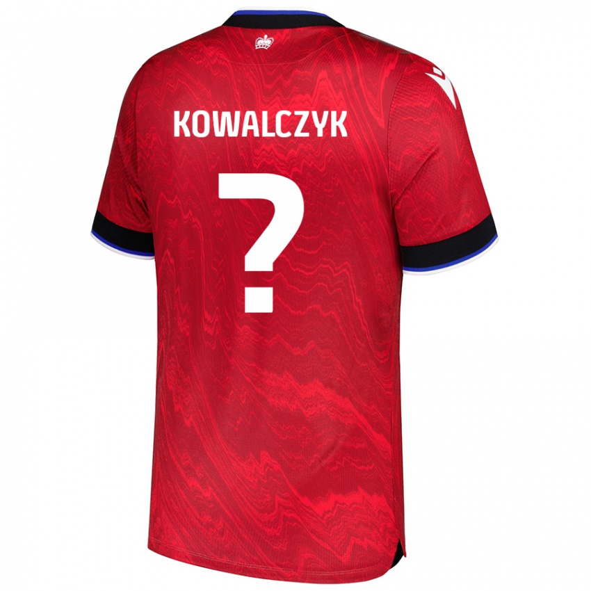 Niño Camiseta Kacper Kowalczyk #0 Rojo Negro 2ª Equipación 2024/25 La Camisa Chile