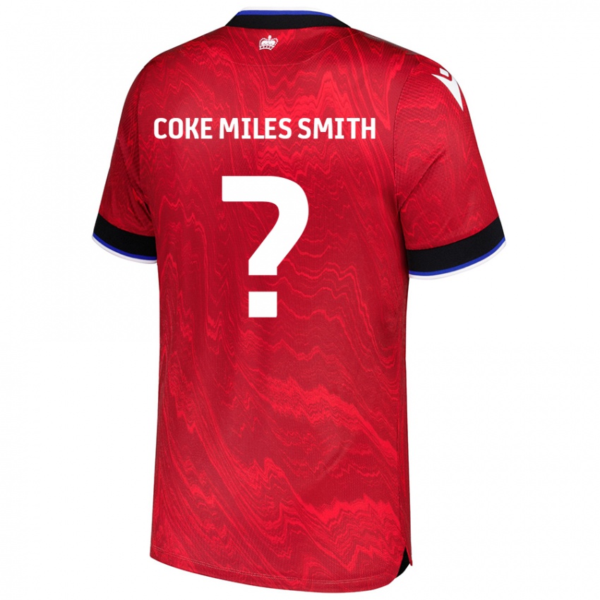 Niño Camiseta Kiyan Coke Miles Smith #0 Rojo Negro 2ª Equipación 2024/25 La Camisa Chile