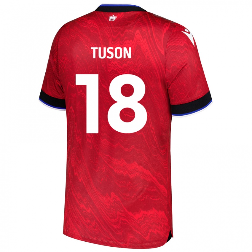 Niño Camiseta Freya Meadows-Tuson #18 Rojo Negro 2ª Equipación 2024/25 La Camisa Chile