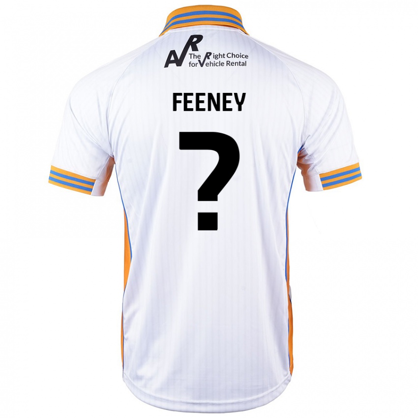 Niño Camiseta Josh Feeney #0 Blanco 2ª Equipación 2024/25 La Camisa Chile