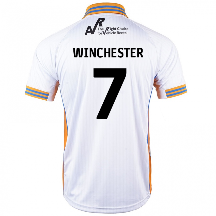 Niño Camiseta Carl Winchester #7 Blanco 2ª Equipación 2024/25 La Camisa Chile