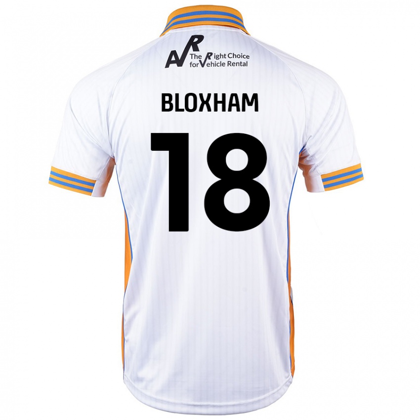 Niño Camiseta Tom Bloxham #18 Blanco 2ª Equipación 2024/25 La Camisa Chile