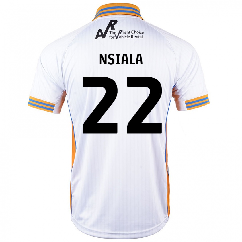 Niño Camiseta Toto Nsiala #22 Blanco 2ª Equipación 2024/25 La Camisa Chile