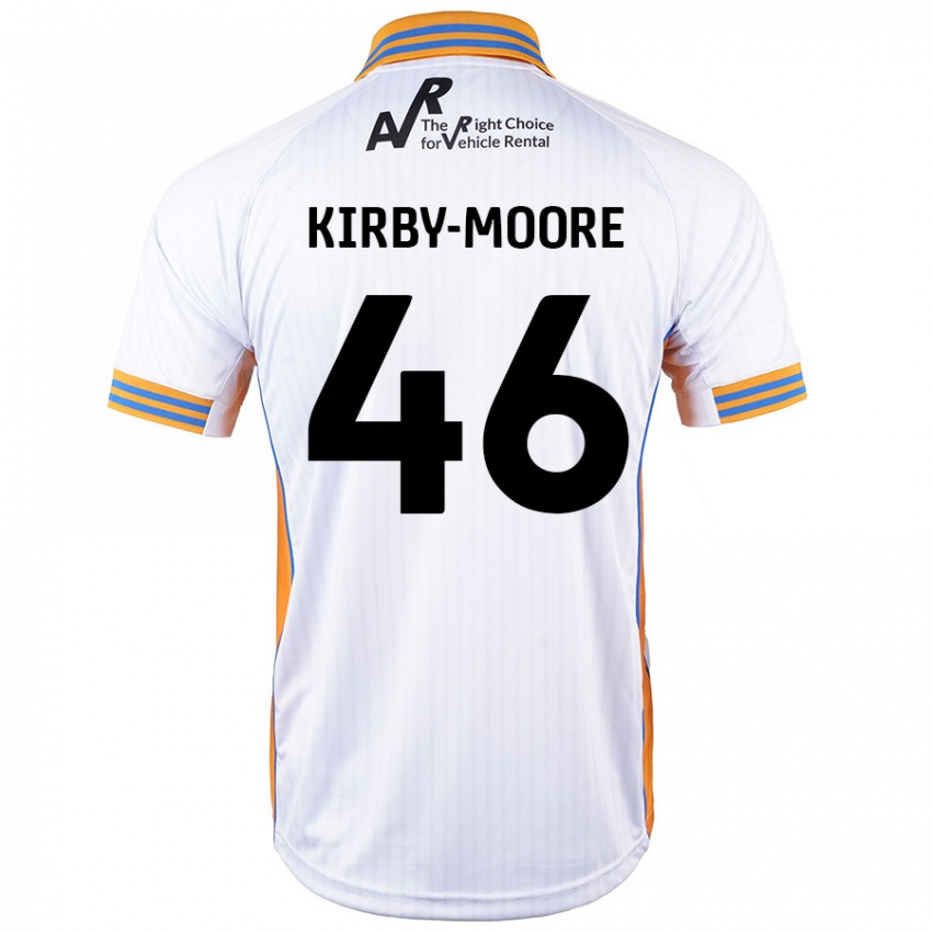 Niño Camiseta Harvey Kirby-Moore #46 Blanco 2ª Equipación 2024/25 La Camisa Chile