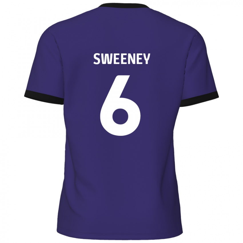 Niño Camiseta Dan Sweeney #6 Púrpura 2ª Equipación 2024/25 La Camisa Chile