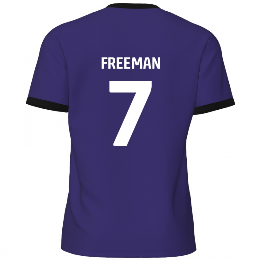 Niño Camiseta Nick Freeman #7 Púrpura 2ª Equipación 2024/25 La Camisa Chile