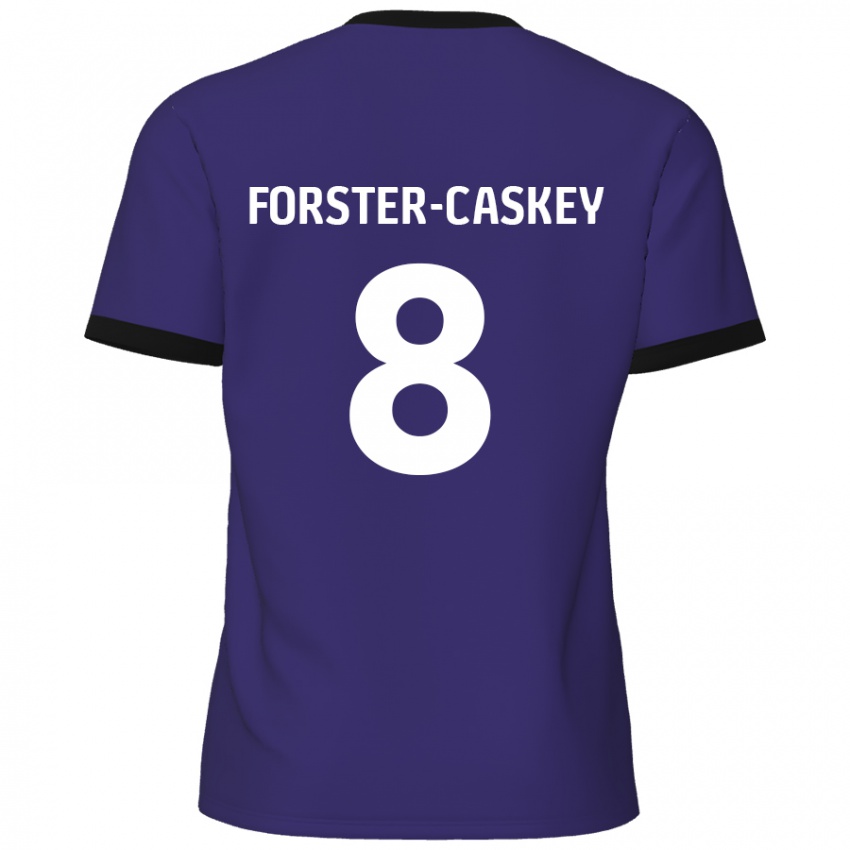 Niño Camiseta Jake Forster-Caskey #8 Púrpura 2ª Equipación 2024/25 La Camisa Chile