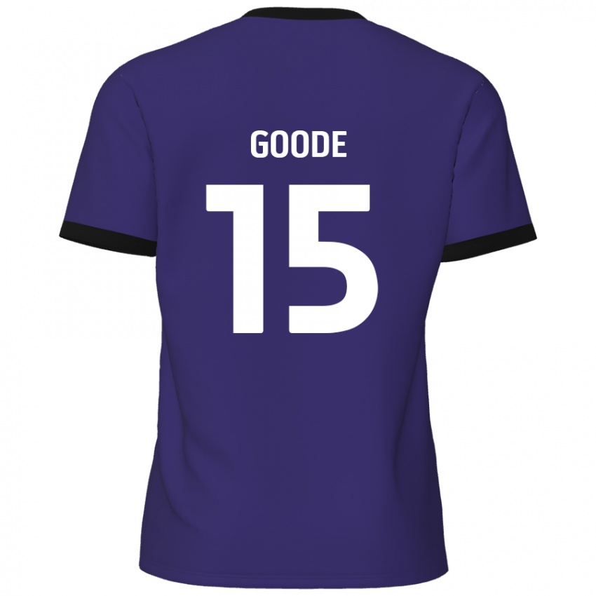 Niño Camiseta Charlie Goode #15 Púrpura 2ª Equipación 2024/25 La Camisa Chile