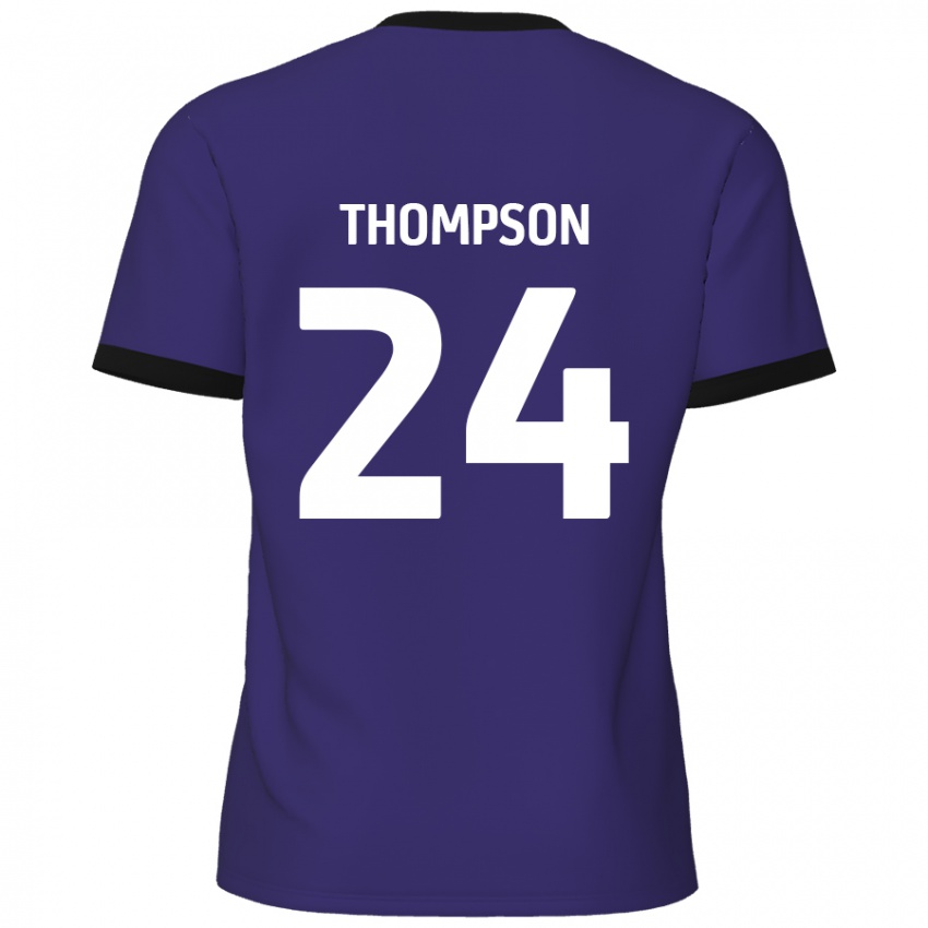 Niño Camiseta Ben Thompson #24 Púrpura 2ª Equipación 2024/25 La Camisa Chile