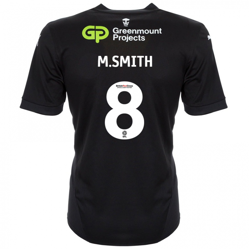 Niño Camiseta Matt Smith #8 Negro 2ª Equipación 2024/25 La Camisa Chile