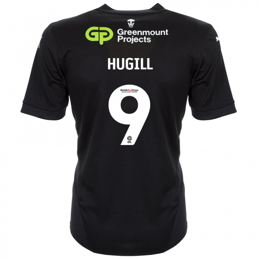 Niño Camiseta Joe Hugill #9 Negro 2ª Equipación 2024/25 La Camisa Chile