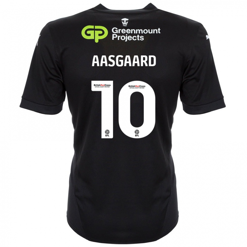 Niño Camiseta Thelo Aasgaard #10 Negro 2ª Equipación 2024/25 La Camisa Chile