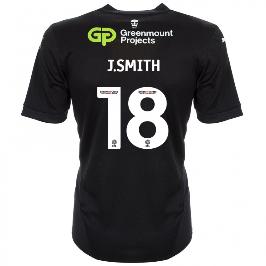 Niño Camiseta Jonny Smith #18 Negro 2ª Equipación 2024/25 La Camisa Chile