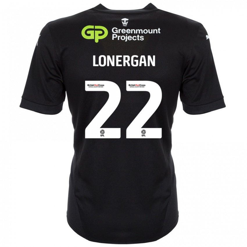 Niño Camiseta Andy Lonergan #22 Negro 2ª Equipación 2024/25 La Camisa Chile