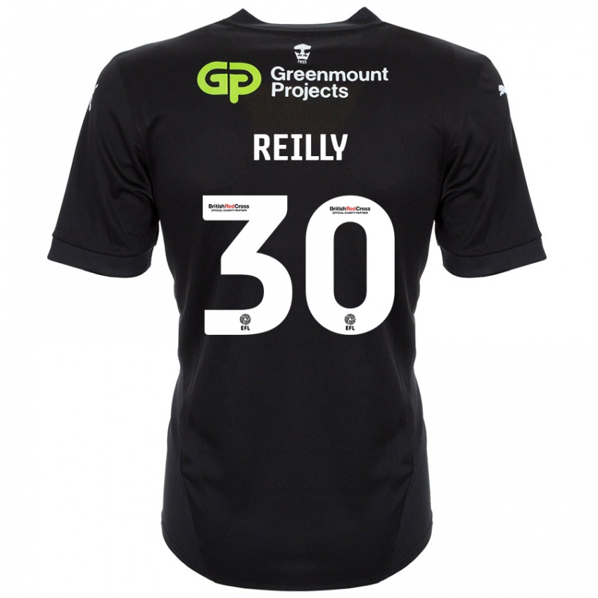 Niño Camiseta Jack Reilly #30 Negro 2ª Equipación 2024/25 La Camisa Chile