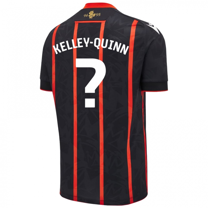 Niño Camiseta Leon Kelley-Quinn #0 Negro Rojo 2ª Equipación 2024/25 La Camisa Chile