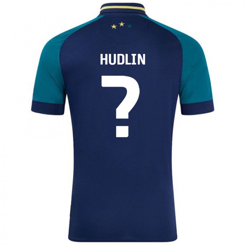 Niño Camiseta Kyle Hudlin #0 Azul Marino Verde Oscuro 2ª Equipación 2024/25 La Camisa Chile