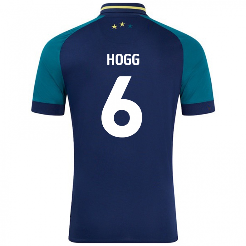 Niño Camiseta Jonathan Hogg #6 Azul Marino Verde Oscuro 2ª Equipación 2024/25 La Camisa Chile