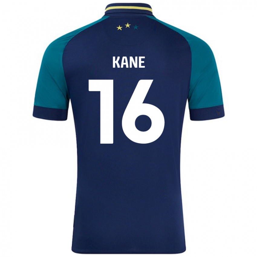 Niño Camiseta Herbie Kane #16 Azul Marino Verde Oscuro 2ª Equipación 2024/25 La Camisa Chile