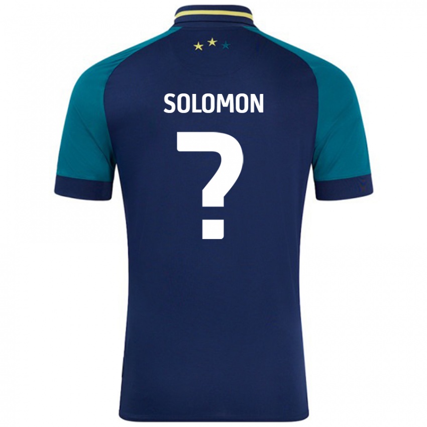 Niño Camiseta Eko Solomon #0 Azul Marino Verde Oscuro 2ª Equipación 2024/25 La Camisa Chile