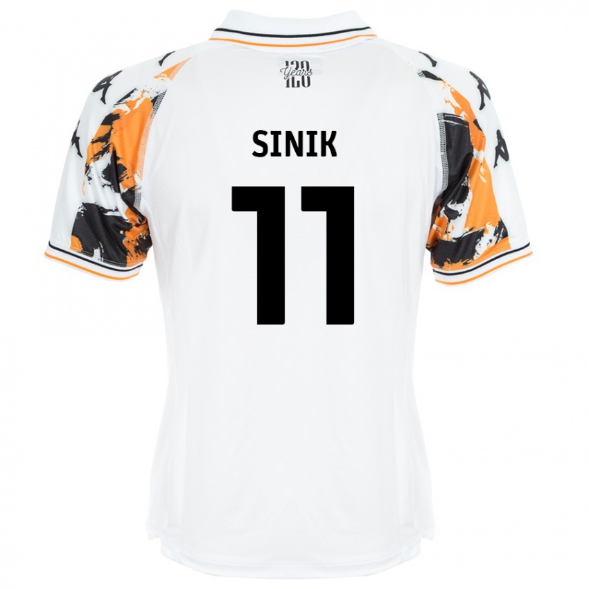 Niño Camiseta Doğukan Sinik #11 Blanco 2ª Equipación 2024/25 La Camisa Chile