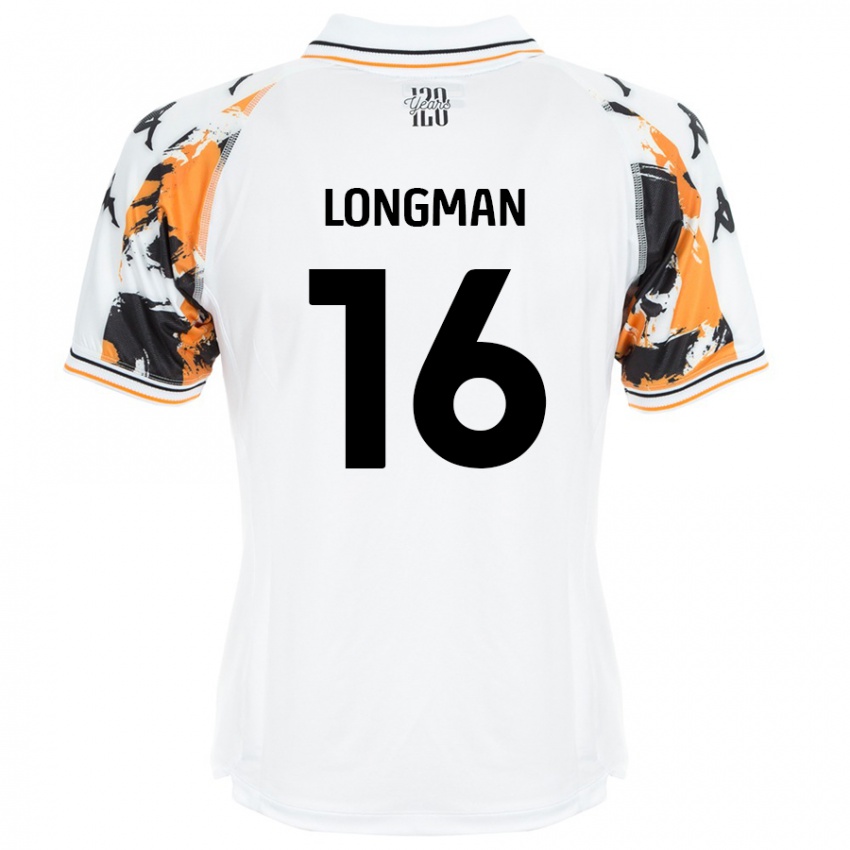 Niño Camiseta Ryan Longman #16 Blanco 2ª Equipación 2024/25 La Camisa Chile