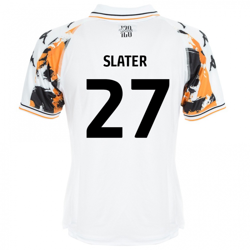 Niño Camiseta Regan Slater #27 Blanco 2ª Equipación 2024/25 La Camisa Chile