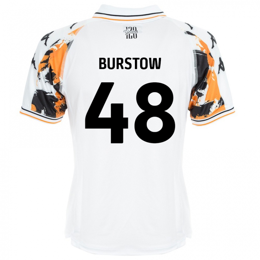 Niño Camiseta Mason Burstow #48 Blanco 2ª Equipación 2024/25 La Camisa Chile