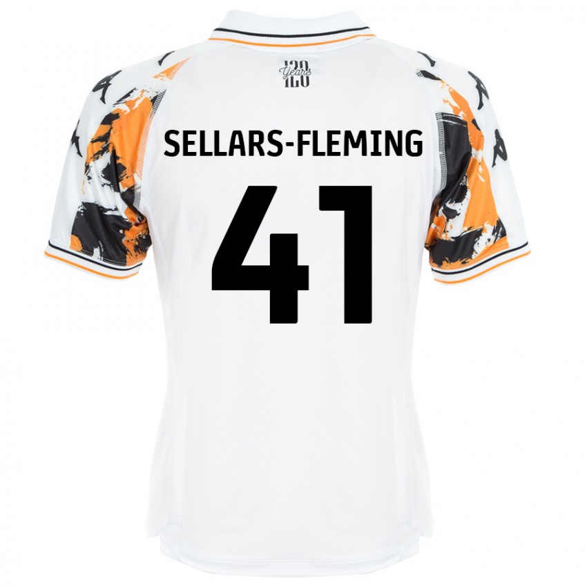 Niño Camiseta Tyrell Sellars-Fleming #41 Blanco 2ª Equipación 2024/25 La Camisa Chile