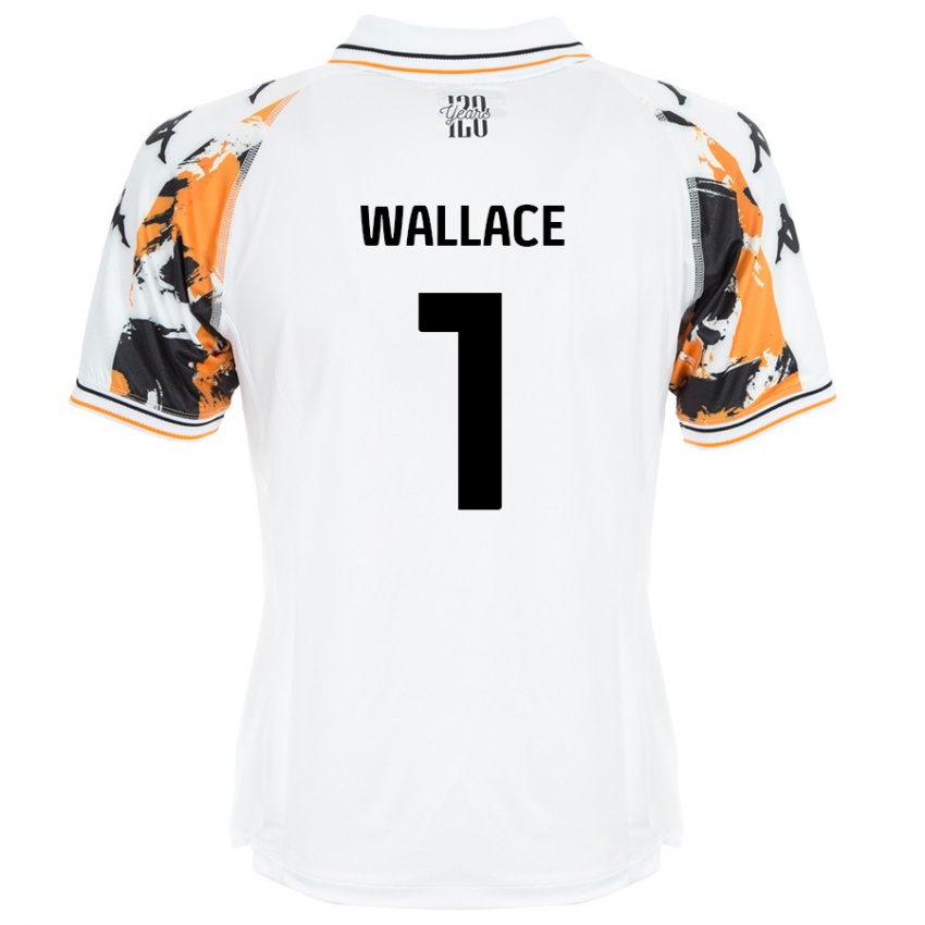 Niño Camiseta Abbi Wallace #1 Blanco 2ª Equipación 2024/25 La Camisa Chile