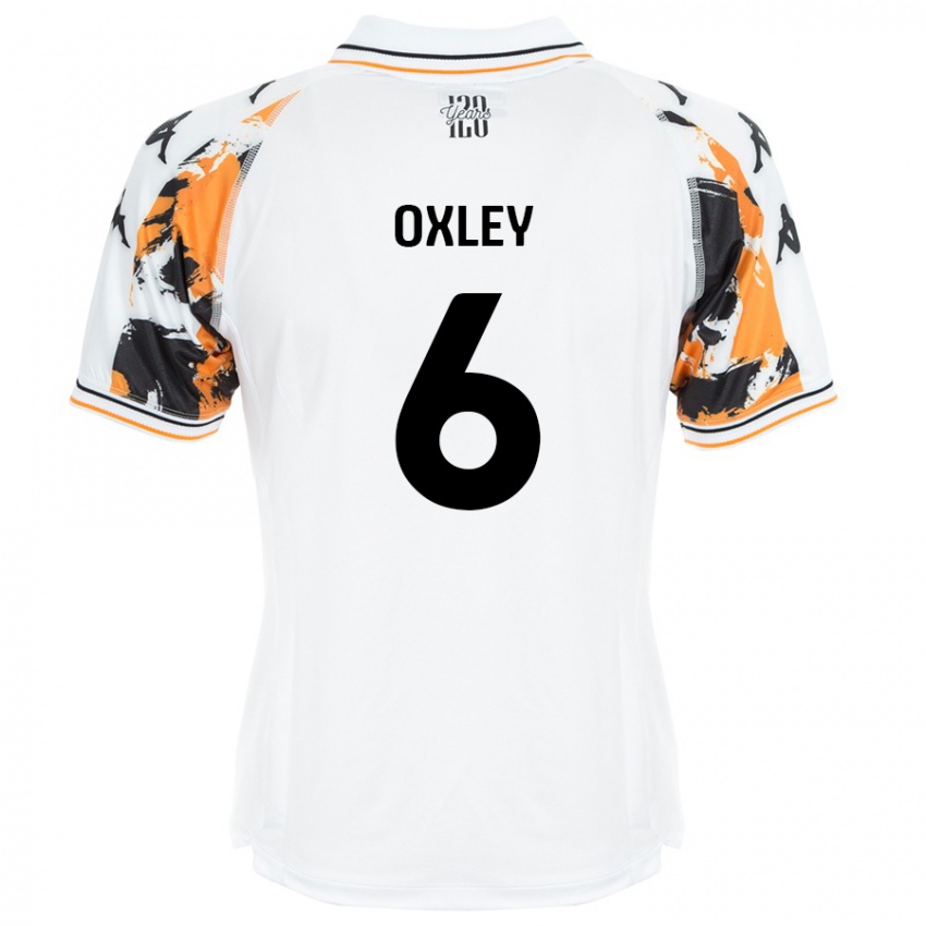 Niño Camiseta Tilly Oxley #6 Blanco 2ª Equipación 2024/25 La Camisa Chile